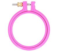 Cerchio da ricamo a punto croce Anello regolabile colorato in plastica per artigianato fai-da-te Cucito Uso domestico Colore casuale (occhio)