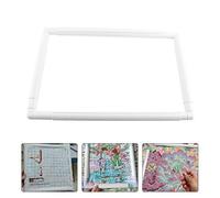 Cerchio da Ricamo Quadrato, Telaio a Scatto Plastica per Punto Croce e Cucito Creativo con Dimensioni 43.1×27.9cm for Lavori Artistici Fai da Te Appassionati di