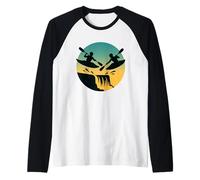 Cerchio del Tramonto del duello di Croce del Maglia con Maniche Raglan