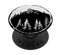 Cerchio della foresta di montagna | Wilderness Nature Art PopSockets PopGrip Adesivo