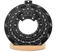 Cerchio delle quinte, disco per chitarra teoria musicale Circle of Fifths con supporto facile da usare Circle of Fifths Ruota portatile in metallo strumento melodia ruota per musicisti Scrittura di