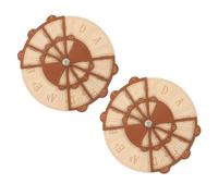 Cerchio delle Quinte Ruota Accordi in Legno 2 Pezzi per Chitarra | Apprendimento Teoria Musicale, Identificazione Rapida delle Scale, per Pianoforte e Chitarristi, per Principianti