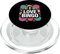 Cerchio di carte da bingo colorate I Love Bingo PopSockets PopGrip per MagSafe