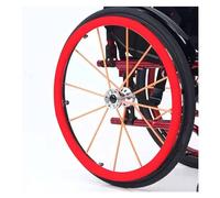 Cerchio di Spinta della Sedia a rotelle, Copertura for spinta a mano in silicone for sedia a rotelle sportiva for ruota posteriore, cuscinetti for rullante for volante(H 24 INCH)