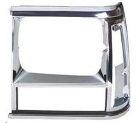CERCHIO FARO SINISTRO NERO-CROMATO PER JEEP CHEROKEE 91>96