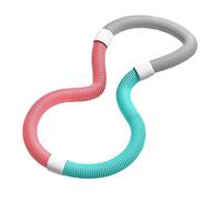 Cerchio fitness ponderato morbido hula hoop per esercizi al chiuso, pieghevole, in vita, con molla in lega, per adulti, casa, ufficio, palestra, 1,2 kg, grigio verde