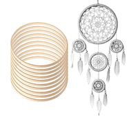 Cerchio floreale di | Cerchio floreale in legno di Set ghirlanda Anelli a cerchio artigianali in macramè | Ghirlanda Macrame Craft Hoop Rings per Dream Catcher Decorazioni per ghirlande nuziali e arti
