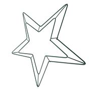 Cerchio floreale in metallo a forma di stella Cornice per ghirlanda in ferro