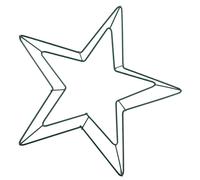 Cerchio floreale in metallo a forma di stella Cornice per ghirlanda in ferro