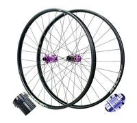Cerchio for mountain bike ibrido con bloccaggio centrale da 54 denti, 4 cuscinetti sigillati, perno passante 148 mm for 7/8/9/10/11/12 velocità, 1950 g(Purple c Hub,26 er)