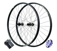 Cerchio for mountain bike ibrido con bloccaggio centrale da 54 denti, 4 cuscinetti sigillati, perno passante 148 mm for 7/8/9/10/11/12 velocità, 1950 g(Black c Hub,29 er)