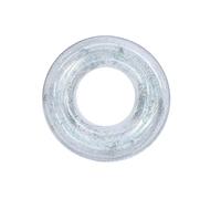 Cerchio Gonfiabile Piscina silver 70cm con Brillantini Iridescenti - Gioco Acquatico per Spiaggia, Lago e Piscine Gonfiabili, Anello Nuoto Ricreativo per Divertimento Estivo Familiare