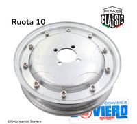 Cerchio Grigio a Stella Ruota 10 Per Vespa GS 150 VS1 - VS4