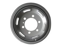 CERCHIO IN ACCIAIO 5,5J16" 6X170 107 130 MAK ACCIAIO SILVER