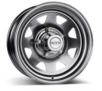 CERCHIO IN FERRO DOTZ DAKAR PER NISSAN NAVARA N1 7X17 6X114.3 SILVER 84T
