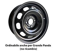 CERCHIO IN ACCIAIO PER OPEL CORSA 6,5J16" 4X108 32 65 MAK ACCIAIO MATT BLACK