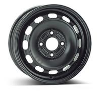 KFZ 7255 1 CERCHIO IN FERRO DA 15 6J ET47,5 4X108 BLACK PER FORD FIESTA 6 JA8