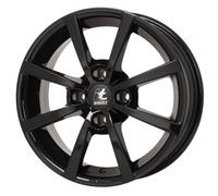 Cerchio in lega 15'' ITWHEELS Alisia 4x100 6J ET40, Farbe Schwarz Glänzend