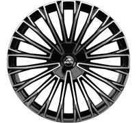 Cerchio in lega Antera A103 22X10,5 ET30 5x112 Piano Black Diamond