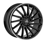 CERCHIO IN LEGA ARCASTING GOTICA PER SMART #3 8.5X19 5X108 BLACK LIP POLISH SIN