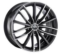 CERCHIO IN LEGA ARCASTING POSEIDON PER OPEL ASTRA TWIN TOP 8X18 5X112 BLACK 0P1