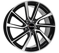 CERCHIO IN LEGA AVUS AC-518 PER AUDI TT COUPE 8X19 5X112 BLACK POLISHED IM5