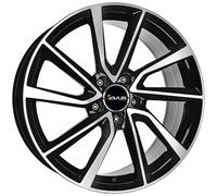 CERCHIO IN LEGA AVUS AC-518 PER OPEL CORSA OPC 7.5X17 5X110 BLACK POLISHED 34C