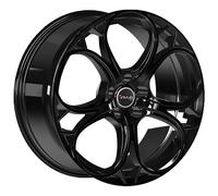 CERCHIO IN LEGA AVUS AC-520 PER JEEP COMPASS 7.5X17 5X110 BLACK NEL