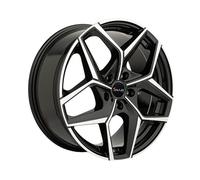 CERCHIO IN LEGA AVUS AC-523 PER AUDI A8 8.5X19 5X112 BLACK POLISHED MHD