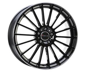 CERCHIO IN LEGA AVUS AC-M03 PER AUDI S1 7.5X18 5X100 BLACK POLISHED LIP FOR