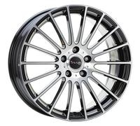 CERCHIO IN LEGA AVUS AC-M03 PER SKODA FABIA 7X17 5X100 BLACK POLISHED 27P