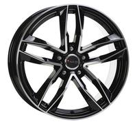 CERCHIO IN LEGA AVUS AF16 PER AUDI A4 ALLROAD 7.5X17 5X112 BLACK POLISHED J3R