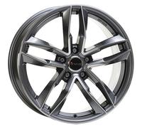 CERCHIO IN LEGA AVUS AF16 PER AUDI A4 8X18 5X112 ANTHRACITE POLISHED 69Y