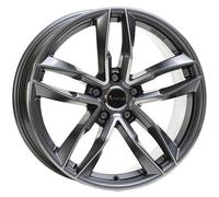 CERCHIO IN LEGA AVUS AF16 PER SKODA OCTAVIA 8X18 5X112 ANTHRACITE POLISHED T0K