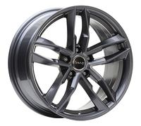 CERCHIO IN LEGA AVUS AF16 PER VOLKSWAGEN TOURAN 7.5X17 5X112 ANTHRACITE J5B