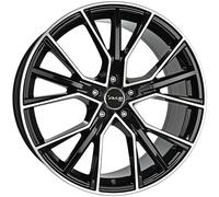 CERCHIO IN LEGA AVUS AF18 PER AUDI E-TRON 9.5X21 5X112 BLACK POLISHED Q0X