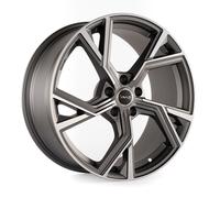 CERCHIO IN LEGA AVUS AF20 8,5x 19 5x 112 ET40 66,6 MATT ANTHR. POLIS. C312