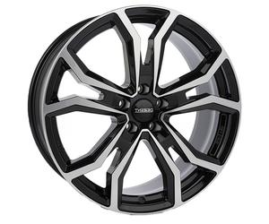 CERCHIO IN LEGA DEZENT TV DARK 9X20 5X112 BLACK/POLISHED HAK