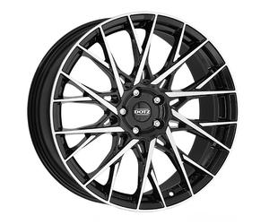 CERCHIO IN LEGA DOTZ FUJI DARK 7.5X18 5X112 BLACK/POLISHED P4U