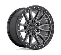 Cerchio in Lega Fuel REBEL 10X20 PCD 5X150 ET-18 Matte Gun Metal Black Bead Ring