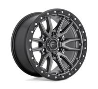 Cerchio in Lega Fuel REBEL 10X22 PCD 6X135 ET-13 Matte Gun Metal Black Bead Ring