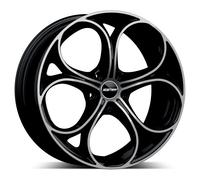 CERCHIO IN LEGA GMP DRAKE PER ALFA ROMEO GIULIA 9X19 5X110 BLACK DIAMOND 0FE