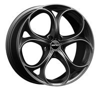 CERCHIO IN LEGA GMP DRAKE PER ALFA ROMEO 159 8X19 5X110 GLOSSY ANTHRACITE DARK