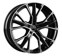 CERCHIO IN LEGA GMP GUNNER PER PORSCHE MACAN 9X21 5X112 BLACK DIAMOND BUT