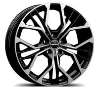 KIT 4 CERCHI IN LEGA MATISSE BLACK DIAMOND 7.5X18 ET45 5X112 66.6 MADE IN ITALY