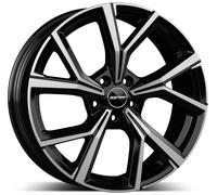 Cerchio in lega GMP MENTOR 20X9 ET37 5x108 Black Diamond