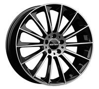CERCHIO IN LEGA GMP STELLAR PER AUDI A4 7.5X17 5X112 BLACK DIAMOND BTS