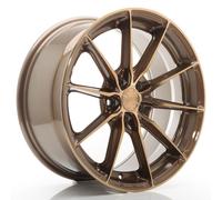 Cerchio in Lega Japan Racing JR37 17x8 ET35 5x100 Bronzo Platino Ruote JR Wheels