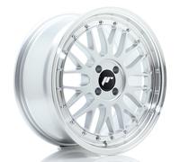 Cerchio in Lega JR Wheels JR23 17x8 ET35 4x100 Hyper Grigio Lip Spazzolato