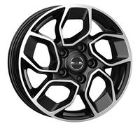 MAK Cerchio in lega Express per Volkswagen Transporter T5/Multivan 16x6,5 ET50 5x120 Black Mirror